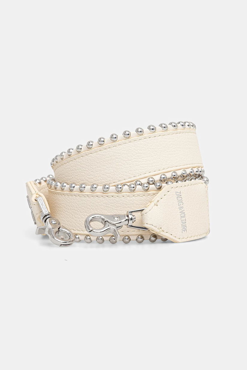 ZADIG&VOLTAIRE curea din piele pentru geantă culoarea bej, LWOG00003