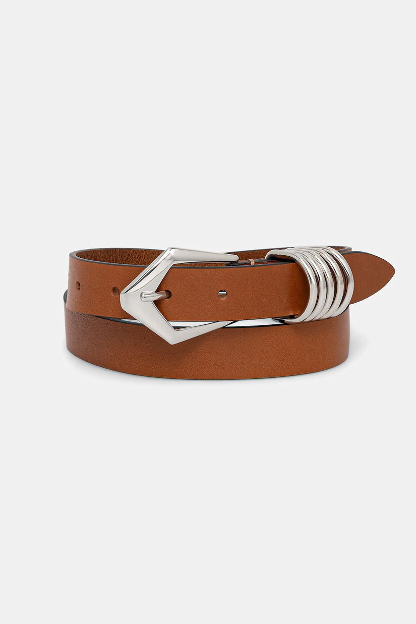 IRO curea de piele culoarea maro, WP127SUGAR