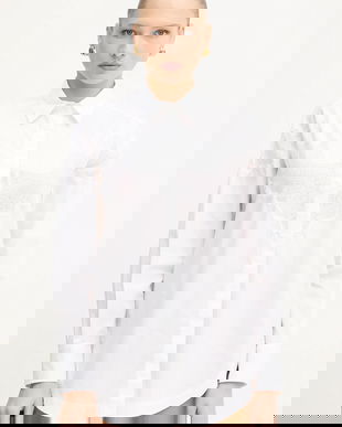 BOSS Orange cămașă din bumbac culoarea alb, cu guler clasic, relaxed, 50548385