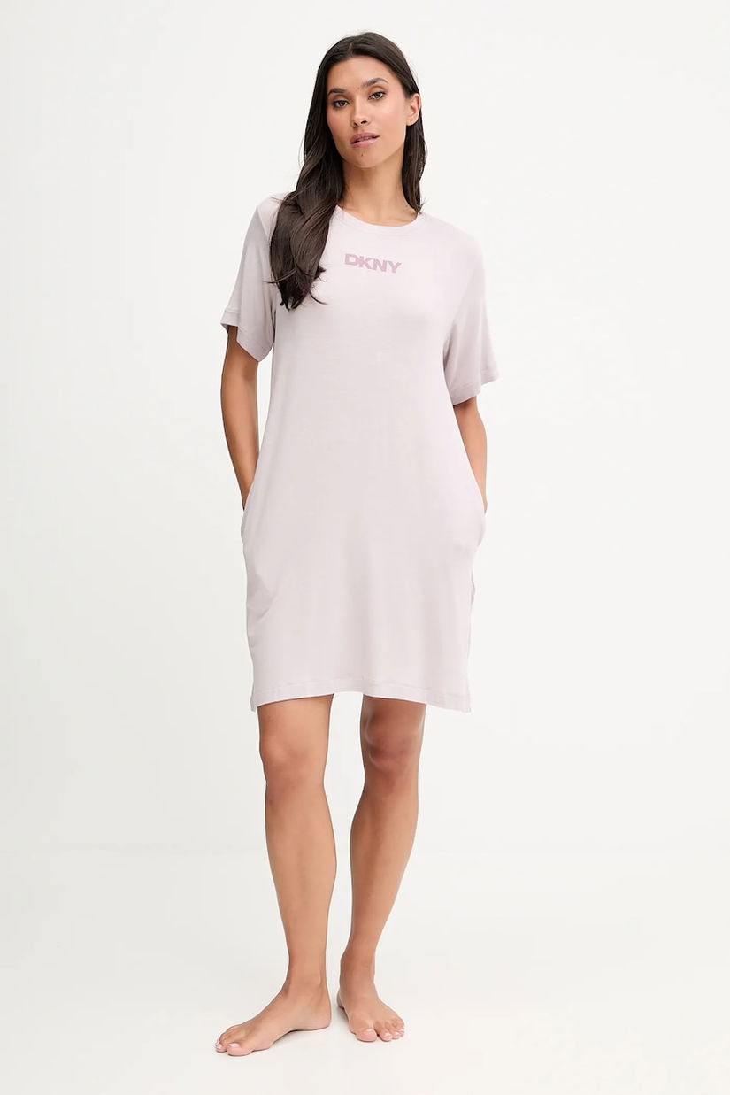 Dkny cămașă de noapte culoarea roz, YI30092