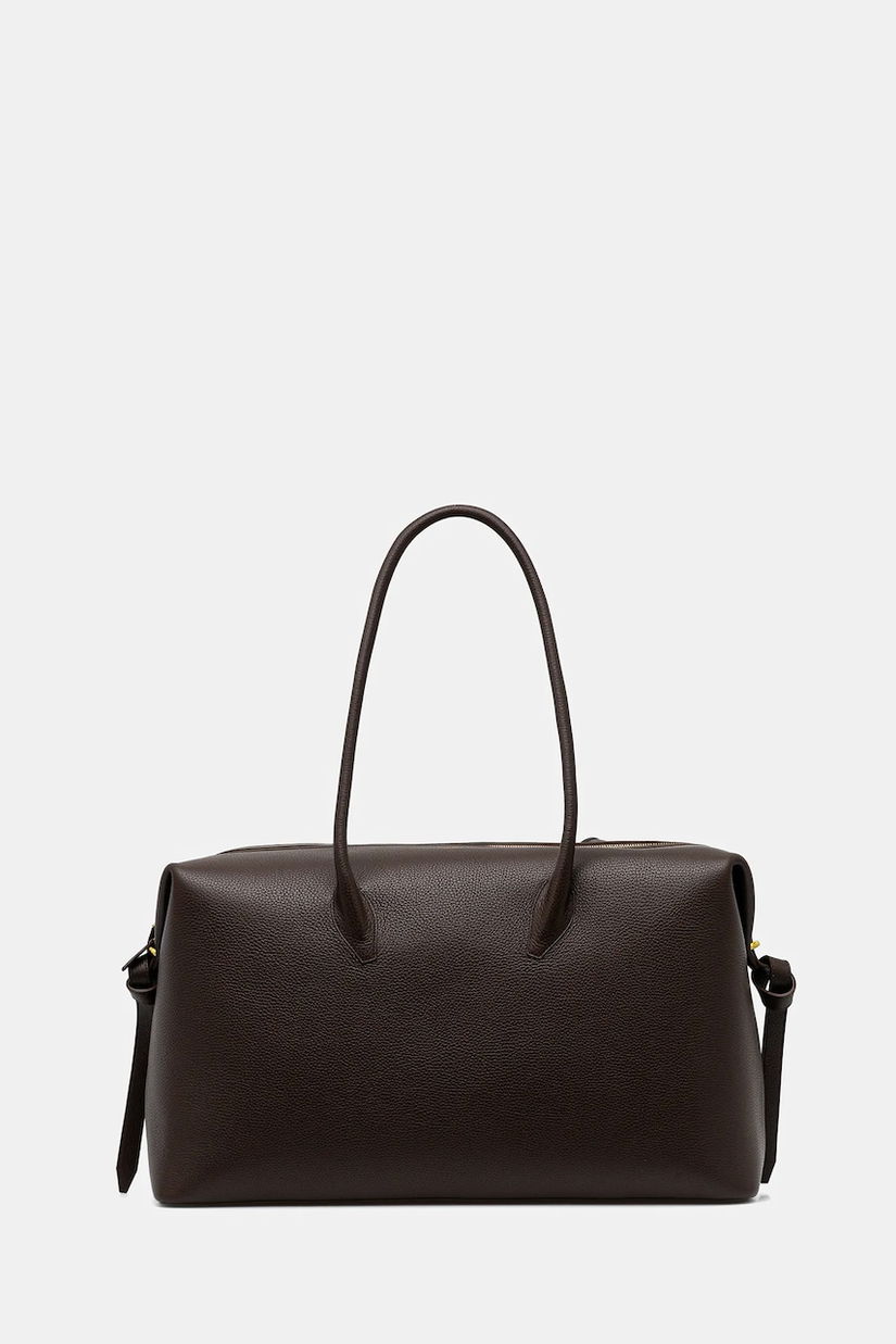 Yuzefi geantă de piele BRIOCHE WEEKENDER culoarea maro, YUZPF25-HB-BW-L038