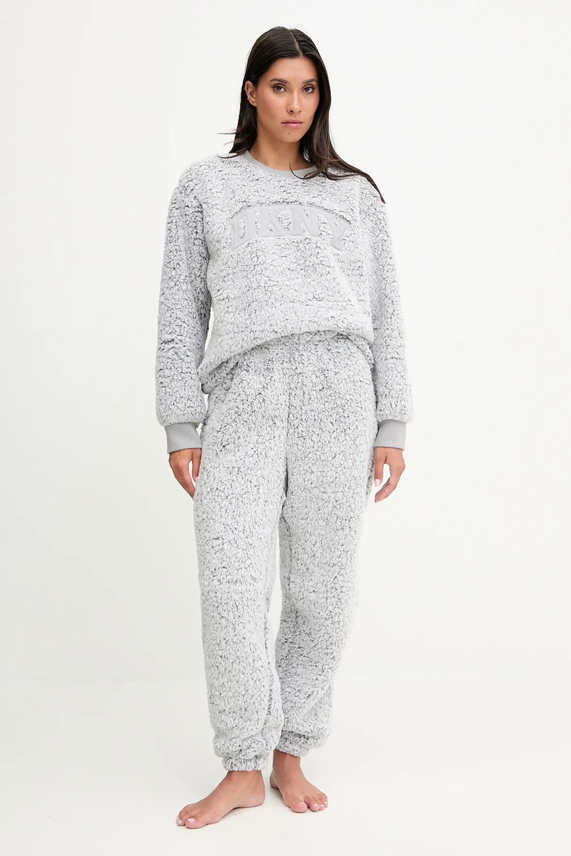 Dkny pijama culoarea gri, YI70065