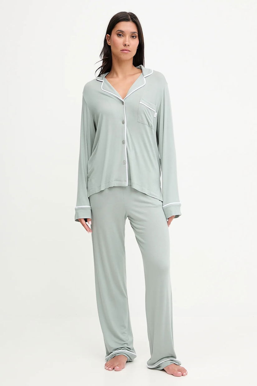 Dkny pijama culoarea verde, YI90092