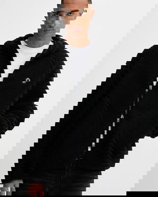 Kenzo bluză culoarea negru, uni, FF65BL5504FP