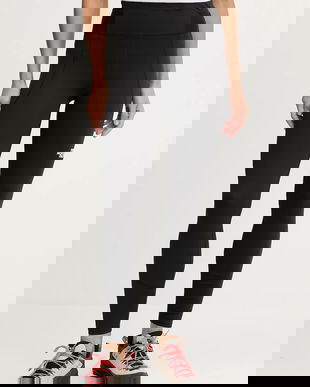 The North Face leggins sport Winter Warm culoarea negru, uni, NF0A8DKBJK31