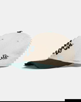 New Era șapcă de baseball din bumbac culoarea bej, 60691348