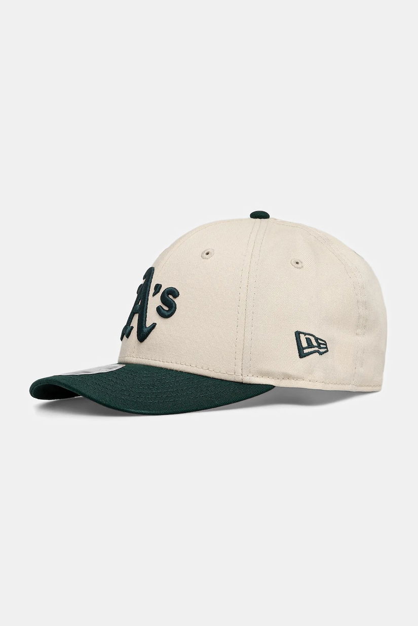New Era șapcă de baseball din bumbac culoarea bej, 60691348
