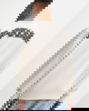 G-Star bluză culoarea bej, cu imprimeu, D27095.D733