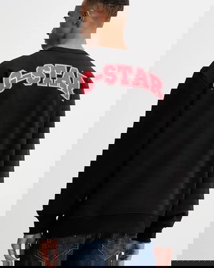 G-Star bluză culoarea negru, cu imprimeu, D27095.D733