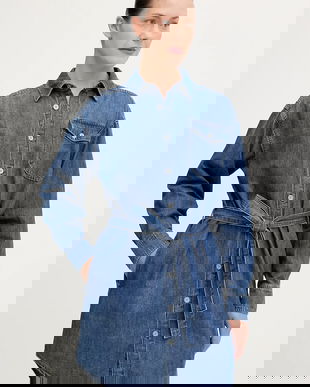 G-Star rochie jeans mini, drept, D26814.D252