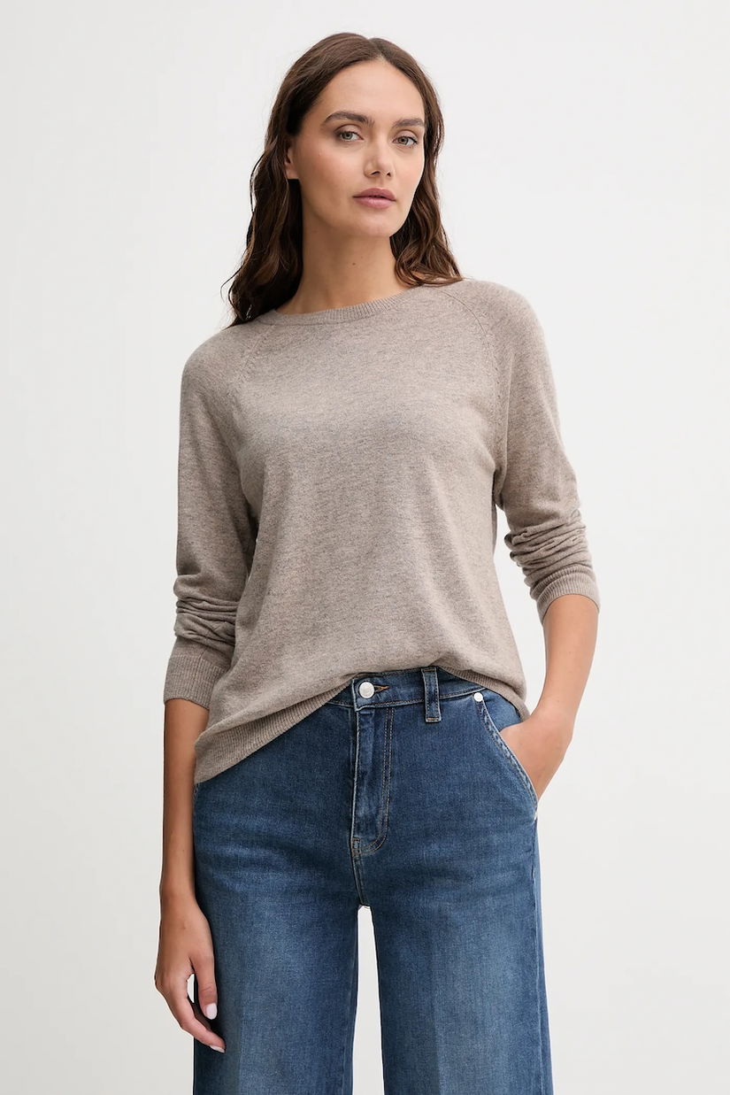 United Colors of Benetton pulover din amestec de lână culoarea gri, 1035D1P17
