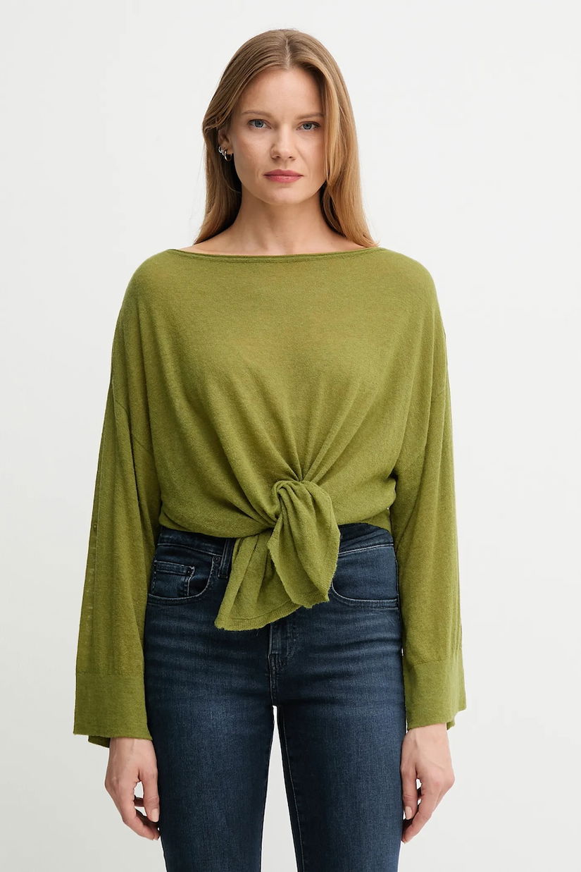 United Colors of Benetton pulover de lână culoarea verde, light, 109PD10E1