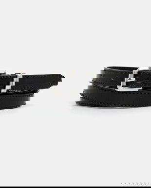 United Colors of Benetton curea culoarea negru, 63VHDL01C