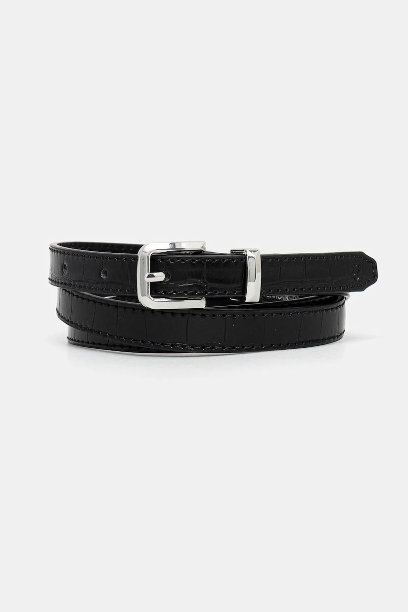 United Colors of Benetton curea culoarea negru, 63VHDL01C