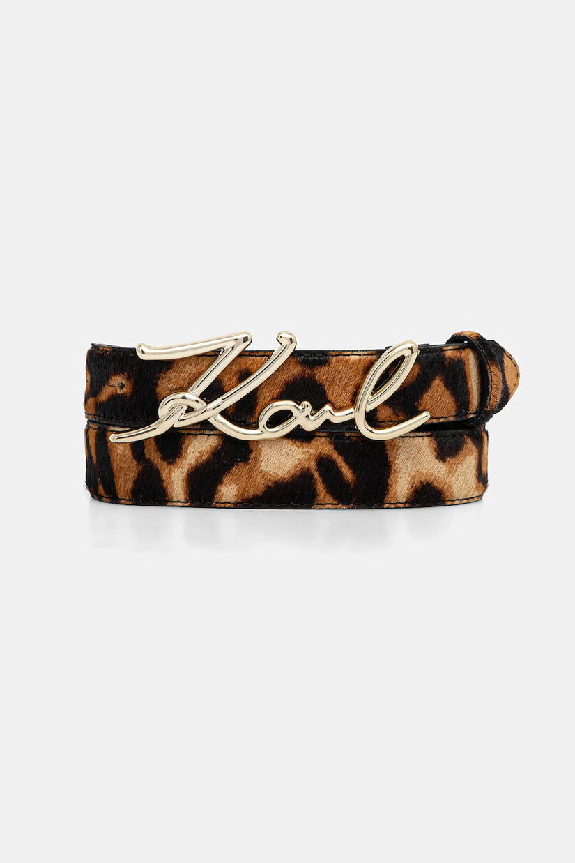 Karl Lagerfeld curea de piele culoarea maro, A4W33024