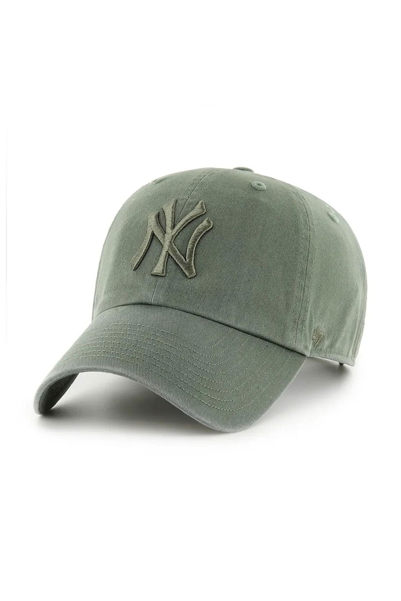 47 brand șapcă de baseball din bumbac MLB New York Yankees culoarea maro, uni, B-RGW17GWS-MSG