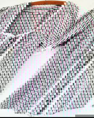 bluza /camasa retro carouri si volanase , Outfit , 44