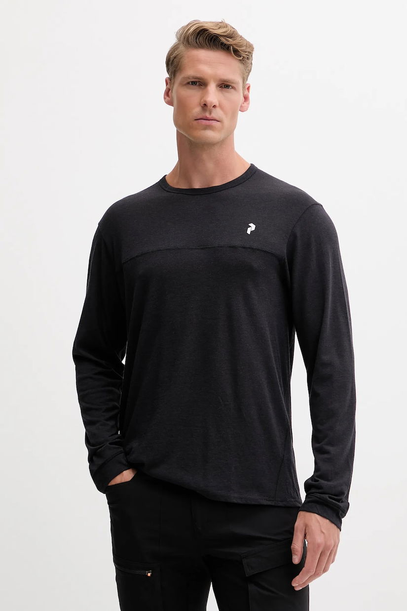 Peak Performance hanorac Trail culoarea negru, uni, G79813