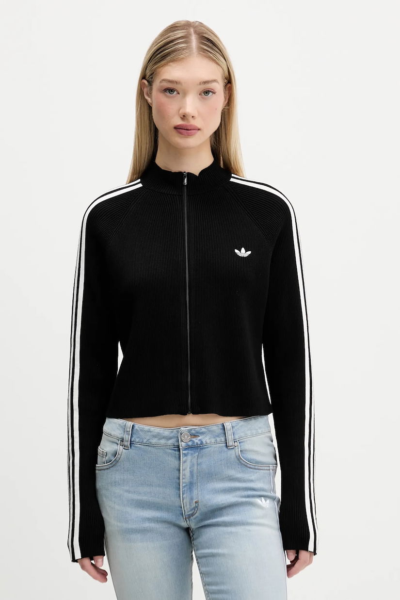 adidas Originals cardigan Slim Knit Tt culoarea negru, JY2597