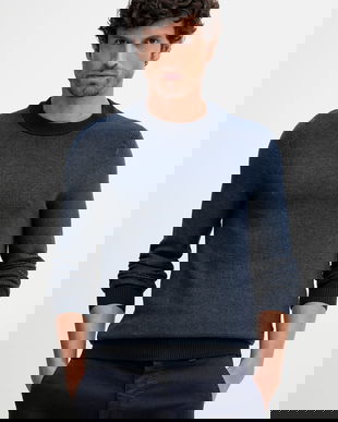 BOSS Orange pulover culoarea bleumarin, light, 50548673