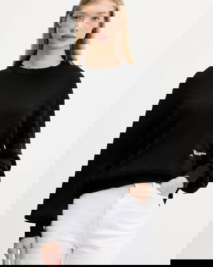 Karl Lagerfeld Jeans pulover de bumbac culoarea negru, light, A4W18014