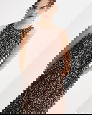 Levi's rochie jeans culoarea maro, mini, evazați, 003NO