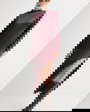 ISABELLE BLANCHE rochie culoarea bordo, mini, drept, IS25FW-A064-T008