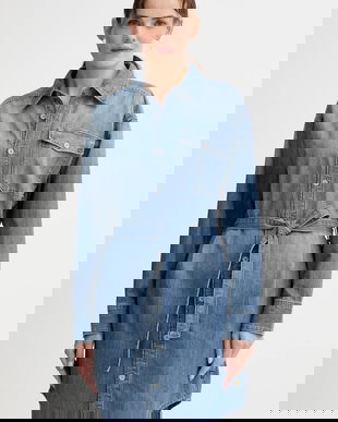 G-Star rochie jeans mini, drept, D26814.D539