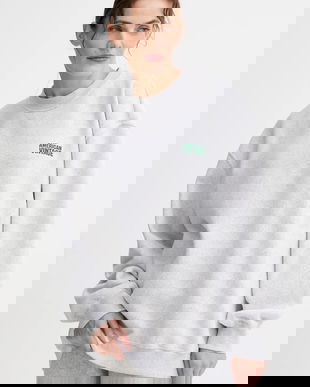 American Vintage bluză culoarea gri, melanj, MBAP03B