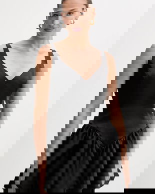 Bardot rochie culoarea alb, mini, evazați, 60001DB