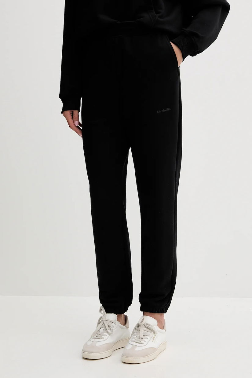 La Mania pantaloni de trening LYN culoarea gri, uni, LYN