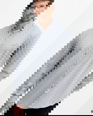 BOSS Orange cămașă din bumbac culoarea verde, cu guler button-down, regular, 50519707