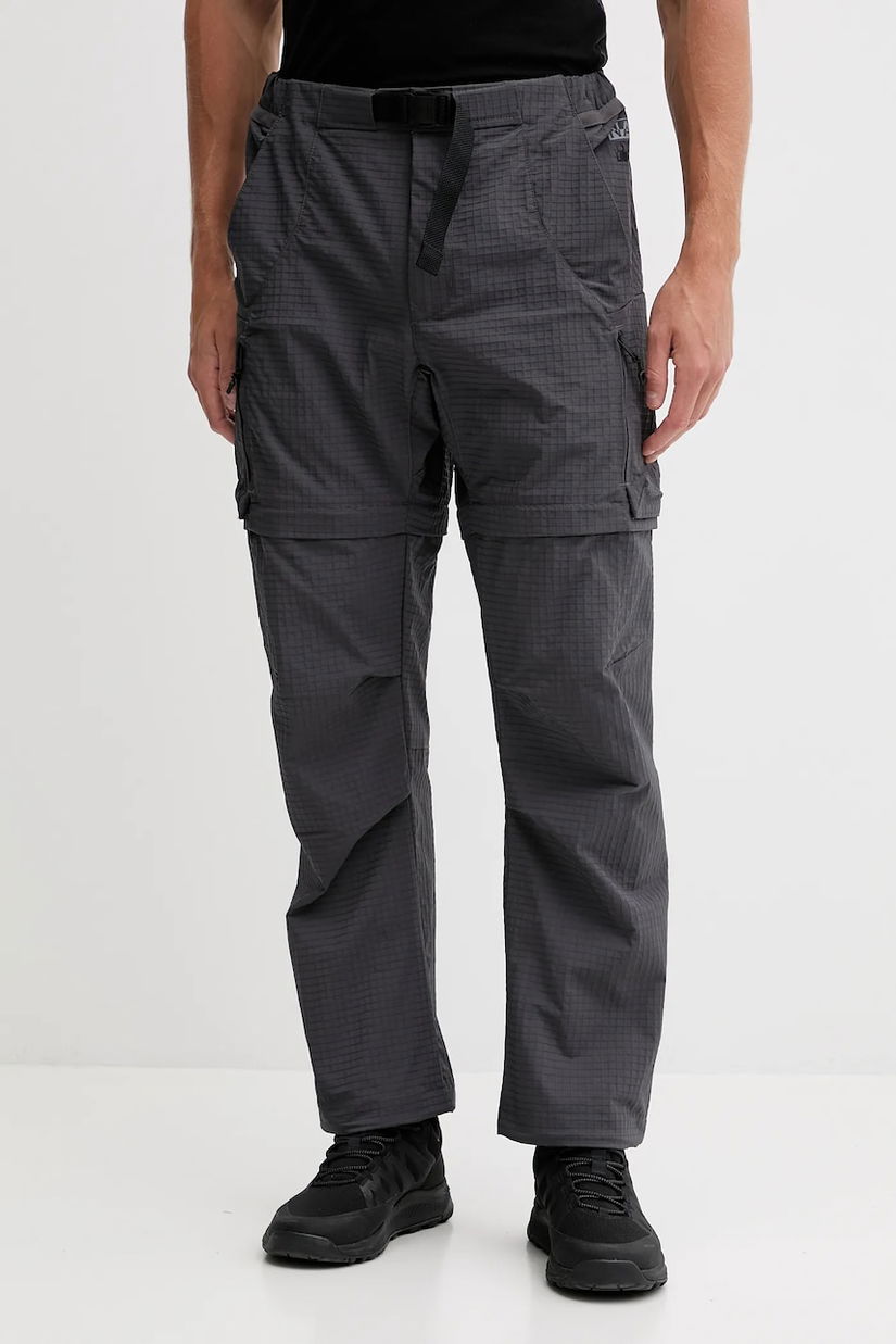 Napapijri pantaloni M-Tusco barbati, culoarea gri, drept, NP0A4IDTH981