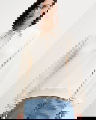 Lacoste hanorac de bumbac culoarea bej, uni, SF0351