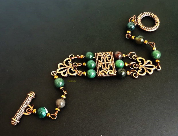 bratara vintage agate indiene