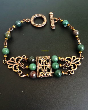 bratara vintage agate indiene