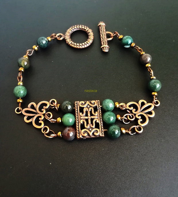 bratara vintage agate indiene