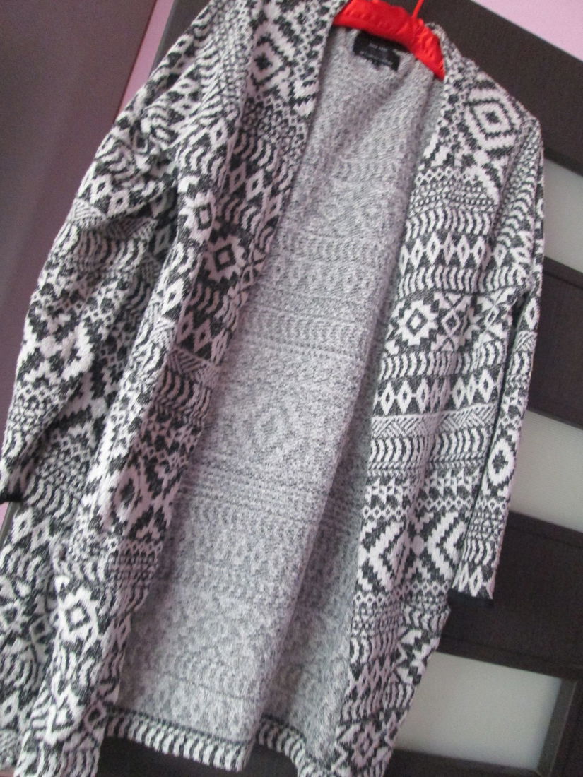 cardigan alb/negru Vero Moda L