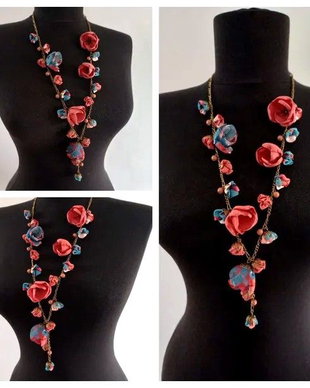 Colier floral lung