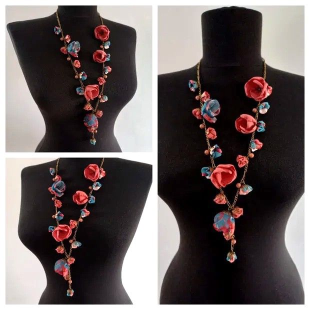 Colier floral lung