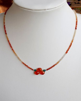 Carneol cu gold filled 14K (aur filat)