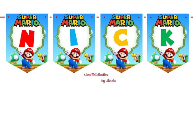 Ghirlandă Super Mario
