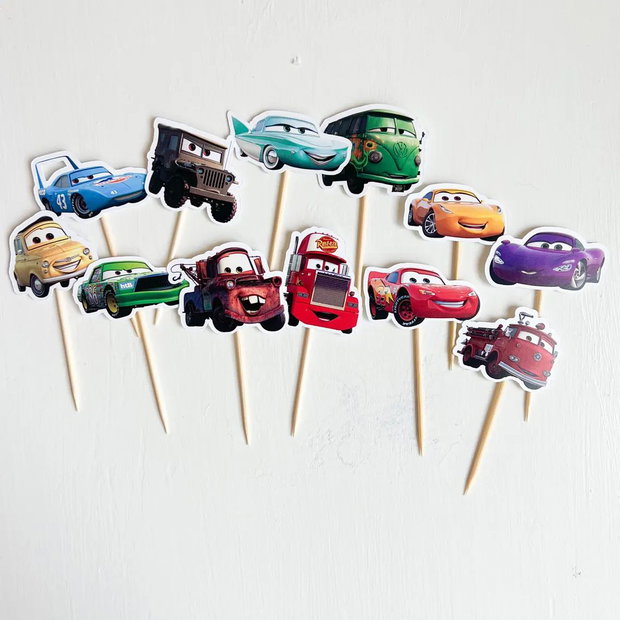 Set toppere Cars decupate pe contur