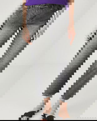 Medicine blugi din bumbac culoarea gri