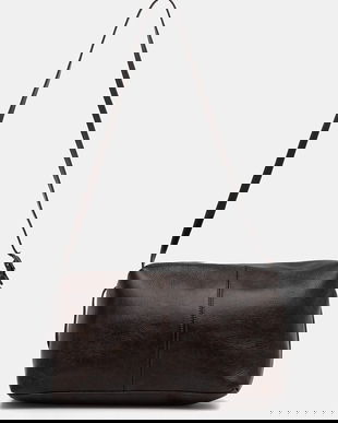 Answear.LAB poseta de piele culoarea maro