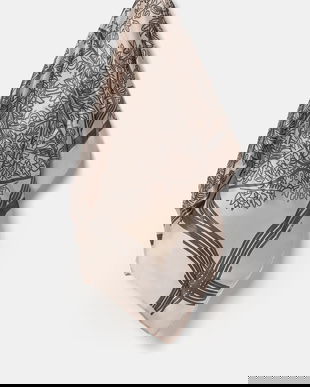 Answear.LAB esarfa de matase culoarea bej, modelator