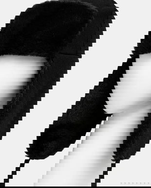 Kangol căciulă din amestec de lână Wool Ushanka culoarea negru, din tricot gros K0102FA.BLACK-BLACK