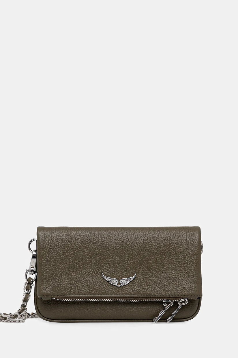 ZADIG&VOLTAIRE poșetă de piele culoarea verde, LWBA03975