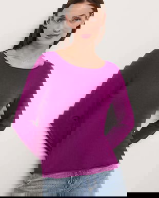 Medicine pulover culoarea violet