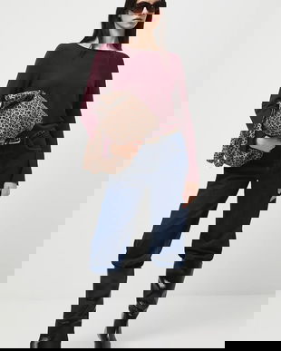 Medicine pulover culoarea bordo